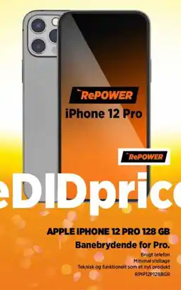 Power Apple iphone 12 pro 128 gb banebrydende for pro. tilbud