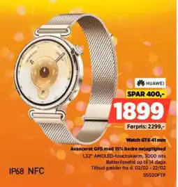 Power Huawei watch gt6.41 mm avanceret gps med 15% bedre nøjagtighed tilbud