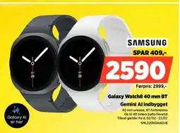 Power Samsung galaxy watch8.40 mm bt gemini al indbygget tilbud