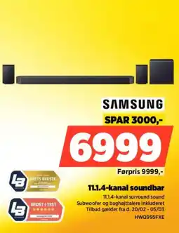 Power Samsung 11.1.4-kanal soundbar tilbud