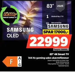 Power 83" 4k smart tv 144 hz gaming uden skærmflimmer tilbud