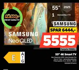 Power Samsung 55" 4k smart tv tilbud