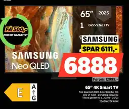 Power Samsung 65" 4k smart tv tilbud