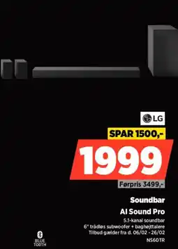 Power Lg soundbar al sound pro tilbud