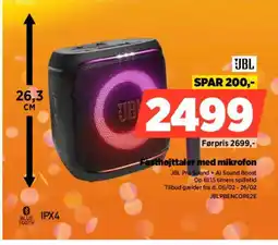 Power Festhøjttaler med mikrofon tilbud