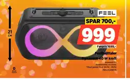 Power Feel festhøjttaler dynamisk 40 w kraft tilbud