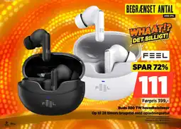 Power FEEL Buds 300 tw hovedtelefoner op til 28 timers brugstid med opladningsetui tilbud