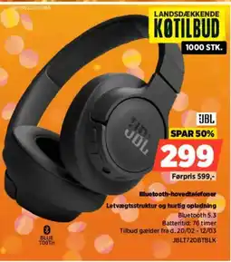 Power Bluetooth-hovedtelefoner Letvægtsstruktur og hurtig opladning tilbud