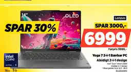 Power Lenovo Yoga 7 2-i-1 Bærbar PC Alsidigt 2-i-1 design tilbud