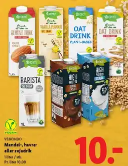 Lidl Mandel-, havre- eller sojadrik (1 L) tilbud