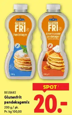 Lidl Glutenfri pandekagemix tilbud