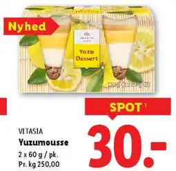Lidl VITASIA Yuzu-mousse (Japansk inspireret dessert) tilbud