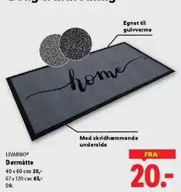 Lidl Dørmåtte tilbud