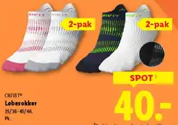 Lidl CRIVIT Løbesokker tilbud