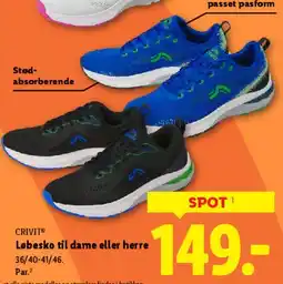 Lidl CRIVIT Løbesko til dame eller herre tilbud