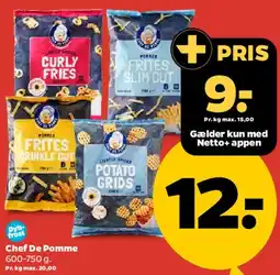 Netto Chef De Pomme (fries/snacks) tilbud
