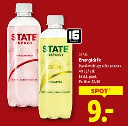 Lidl State Energy energidrik tilbud