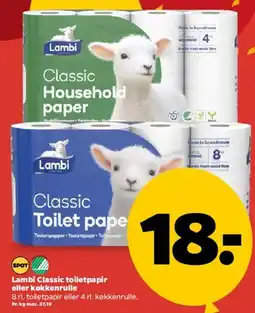 Netto Lambi Classic toiletpapir / household paper tilbud