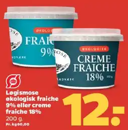 Netto Logismose økologisk fraiche / creme fraiche tilbud