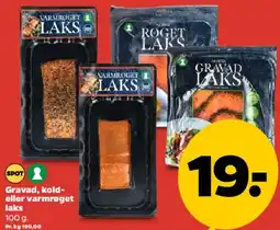 Netto Gravad / røget / kold- eller varmrøget laks tilbud