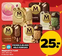 Netto Magnum 3-pak tilbud