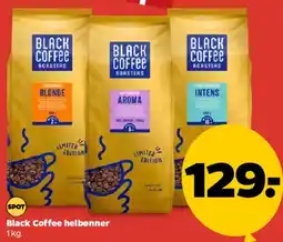 Netto Black Coffee helebønner tilbud