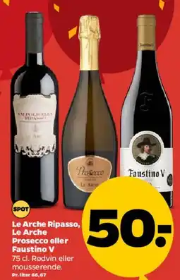 Netto Le Arche Ripasso / Le Arche Prosecco / Faustino V tilbud