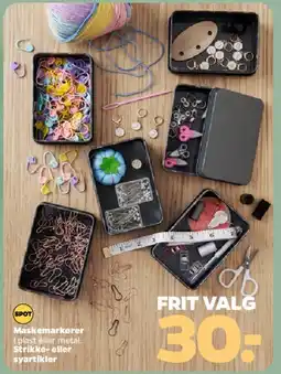 Netto Maskemarkører og strikkeartikler tilbud