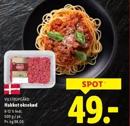 Lidl VILSTRUPGÅRD Hakket oksekød tilbud