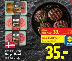 Lidl DANISH CROWN Burger Boost tilbud
