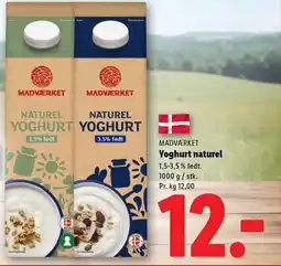 Lidl MADVÆRKET Yoghurt naturel tilbud