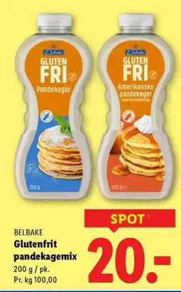 Lidl BELBAKE Glutenfrit pandekagemix tilbud