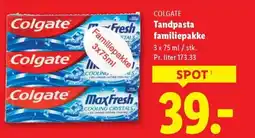 Lidl COLGATE Tandpasta familiepakke tilbud