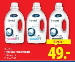 Lidl NEUTRAL Flydende vaskemiddel tilbud