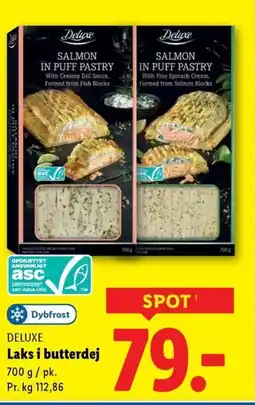 Lidl DELUXE Laks i butterdej tilbud