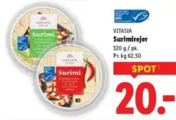Lidl VITASIA Surimirejer tilbud