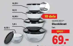 Lidl SILVERCREST® Glasskålesæt tilbud