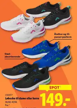 Lidl CRIVITⓇ Løbesko til dame eller herre tilbud