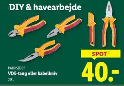 Lidl PARKSIDE® VDE-tang eller kabelkniv tilbud