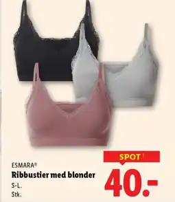 Lidl ESMARA® Ribbustier med blonder tilbud