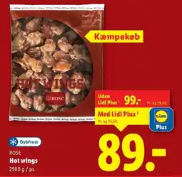 Lidl ROSE Hot wings tilbud