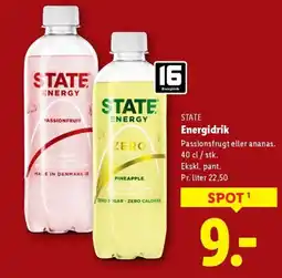 Lidl STATE Energidrik tilbud
