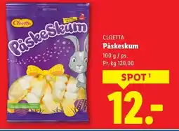 Lidl CLOETTA Påskeskum tilbud