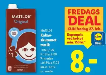 MATILDE Kakao- skummet- mælk