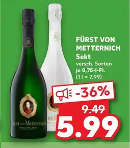 Kaufland DE FÜRST VON METTERNICH Sekt tilbud