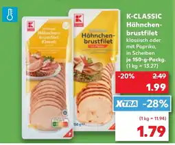 Kaufland DE K-CLASSIC Hähnchen- brustfilet tilbud