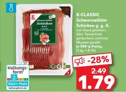 Kaufland DE K-CLASSIC Schwarzwälder Schinken g. g. A. tilbud