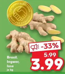 Kaufland DE Brasil. Ingwer, lose tilbud