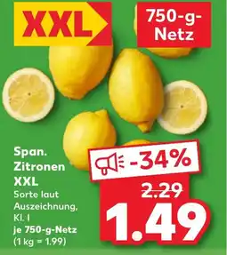 Kaufland DE Span. Zitronen XXL tilbud