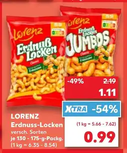 Kaufland DE LORENZ Erdnuss-Locken tilbud